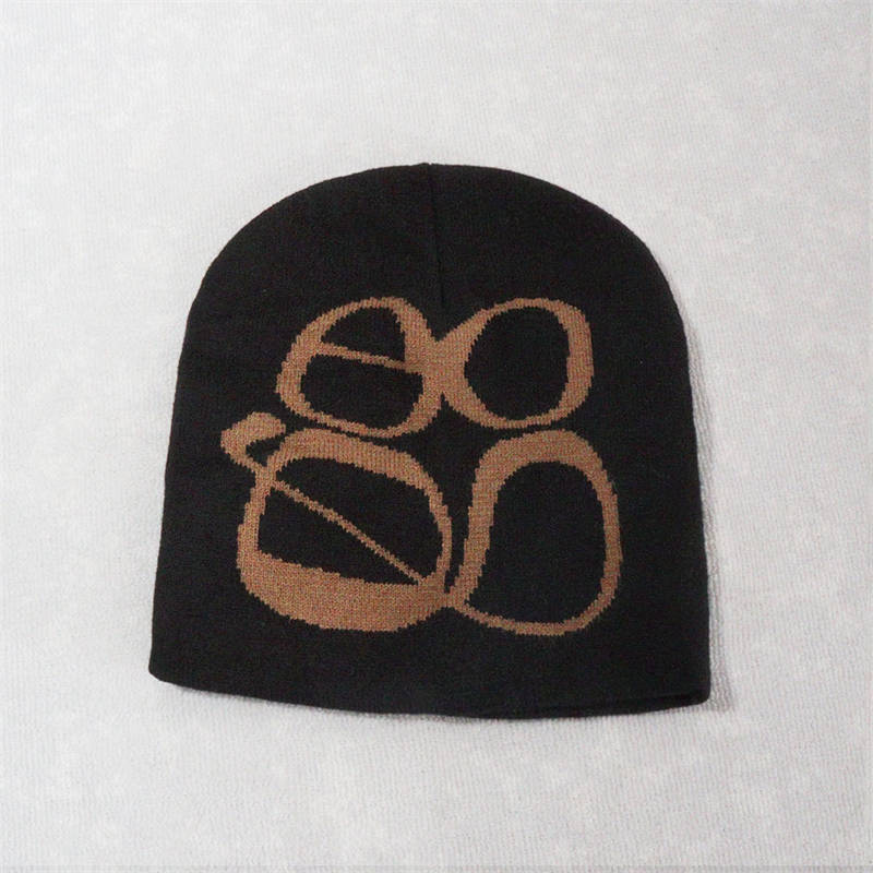 Hat Double American Glasses Pattern Knitted Men's Women's Hats Fashion European