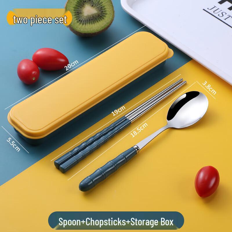 Zhaoran Portable Antibacterial 316 Stainless Steel Cutlery Set