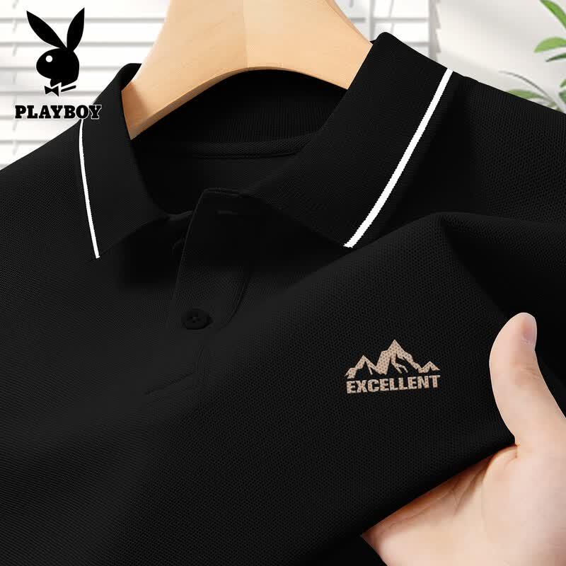 PLAYBOY Men s Short Sleeve Polo Shirt 2XL