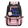 New Korean Style Campus Backpack for Women Students Anime Girl Group Movie Print Fashion Trendy Lightweight Laptop Bag