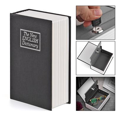 Şekilli İngilizce Sözlük Güvenli Kitap Kilitli Saklama Kutusu Para Kumbara Anahtarlı Paralar