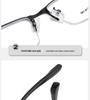 Ultra-Light Men's Retro Half-Rim Glasses Frame