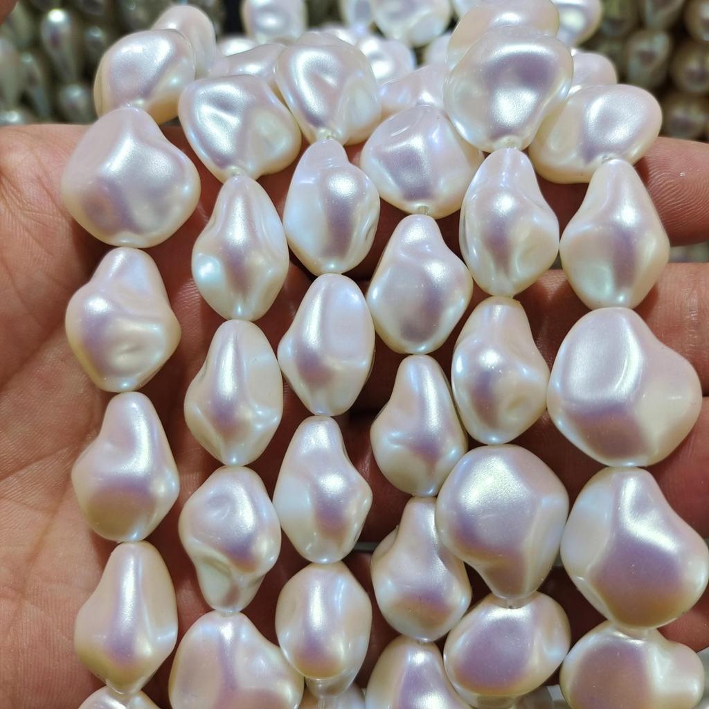 Lebhaftes Fantasy-Pink Barock Unregelmäßige Imitationsperlen für DIY-Schmuck