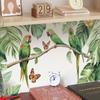 Parrot Rainforest Plant Bedroom Room Entrance Wall Beautification Decorative Wall Stickers Self-adhesive