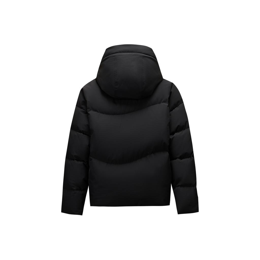 Anta Life Series 2025 Autumn Basic Black Warm Down Jacket Women Outerwear 962548907-5