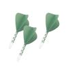 CUESOUL ROSTAK57 T19 Series Color Dual Material Mix Shaft Integrated Flight Kite Shape Series Set of 3 Two-tone (Dark Green) CS-AK57FZ3L