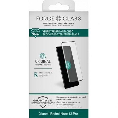 Screen Protector for Xiaomi Redmi Note 13 Pro In 3D Oleophobic Tempered Glass Force Glass Transparent Black