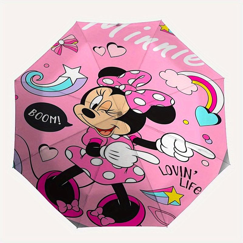 

Disney Minnie Mouse Manual Opening and Closing Umbrella -8-Rib Reinforced Folding Design, Lightweight and Portable, Suitable for Daily Busin