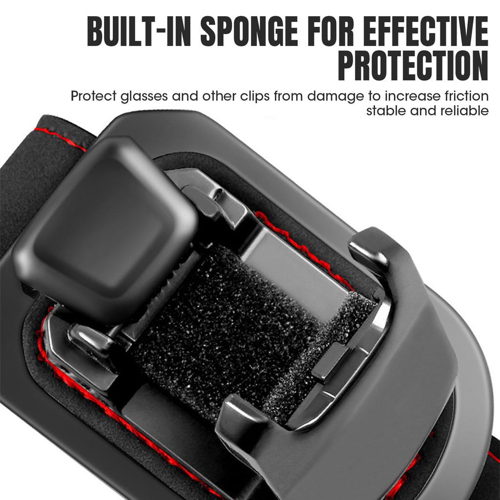 Car Visor Sunglasses Holder Clip Multifunctional Creativity Car Sun Visor Glasses Protective Case For Car Interior Accessories