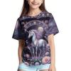 Summer Children's 3D Printed Crew Neck T-Shirt Fashion Versatile Breathable Trend Casual