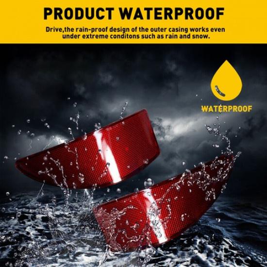 Pair Left+Right Rear Bumper Reflector Light Lamp For Lexus IS250 IS350 2006-2013