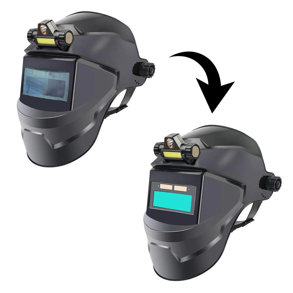 Solar Automatisches Abdunkeln Kopfmontiertes Argon Schweißen Spritzschutz Schweißer Schweißmaske Schweißkappe