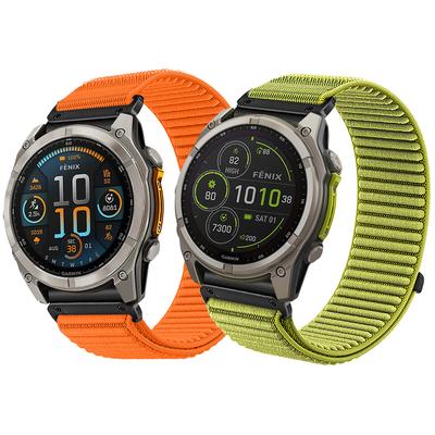 Nylon-Schlaufe für Garmin Fenix 8 51mm E 47mm 7 7X Pro Solar 6 6X 5 5X Plus/Epix/Tactix QuickFit 26mm 22mm Uhrenarmband
