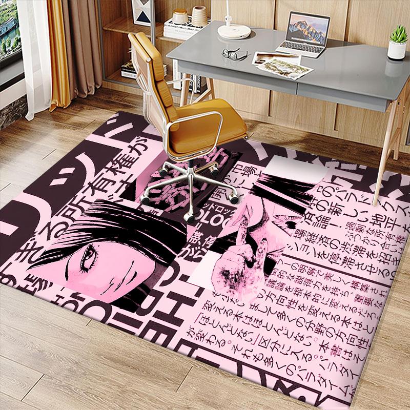 Thriller Manga Junji Ito Tomie0 Printed Absorbent Washable Carpet, Non-Slip Bathroom Mats, Kitchen Rugs, Yoga Mat,Living Room Entrance, Camping Picnic
