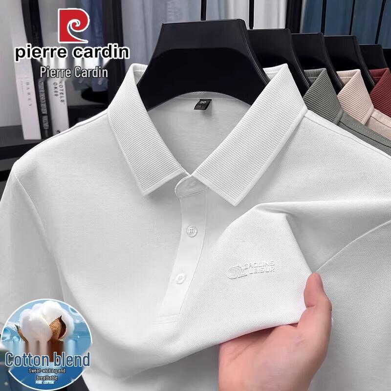 Pierre Cardin Men s Embroidered Lapel Polo Shirt XXXXL