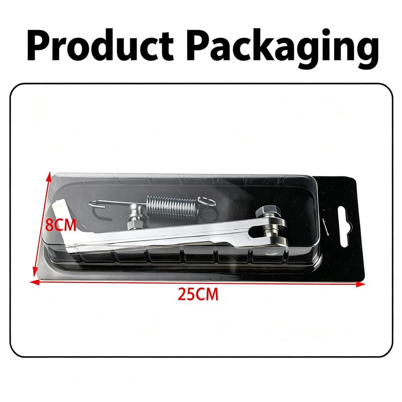 Universal Adjustable Motorcycle Side Kick Stand Stainless Steel Bracket With Spring Kit Replacement