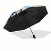 1 Auto Open Jack Skellington, Sally Themed Colorful 8-rib Portable Umbrella for Men and Women, A Compact Commuting Companion Suitable for Da