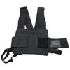 Universal Two Way Radio Chest Bag Hands-Free Walkie-Talkie Holder Adjustable Water Resistant Front Vest Bag