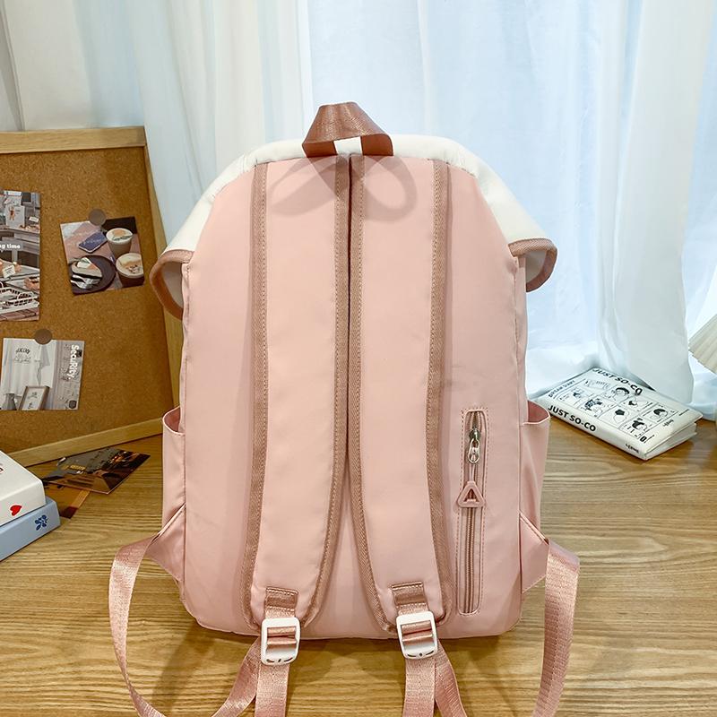 Backpack Women's Colorblock Student Schoolbag Campus Backpack