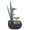 Tabletop Fountain LED Lights No Noise Compact Lightweight Classic Indoor Waterfall for Decorating