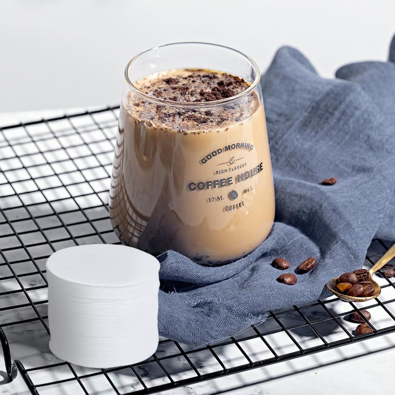350pcs/bag Round Coffee Filter Paper 64mm For Espresso Coffee Maker Dripper Coffee Kitchen Cooking Tools Pot Paper