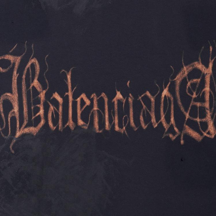 Balenciaga Heavy Metal T-shirt Large Fit 'Black Faded' Men's 744439TOVE11055