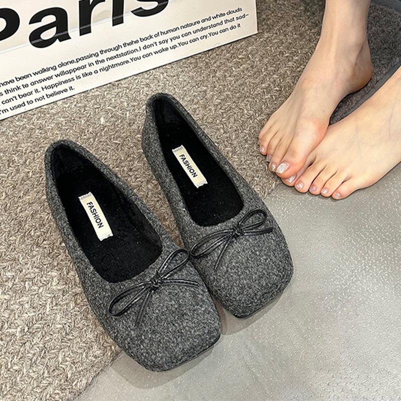 Fashion Flats Women Loafers Shoes Square Toe Flats Shallow Shoes Fashion Dress Autumn Cozy Sandals 2025 Casual New Sport Mujer Zapatos