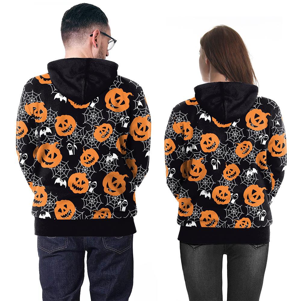 Autumn and winter new Halloween street show clothes couple sweater top