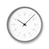 Lemnos Wall Clock Analog Wooden Frame NEUT Wall Clock Natural Color Wood Gray Neut Wall Clock GY Lemnos KK22-09