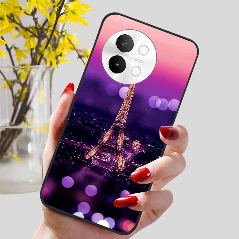 For Vivo V40 Lite 5G Case Fashion Soft Silicone Lovely Phone Cover for Vivo V 40 Lite V40Lite 5G Protect Back Cover TPU Coques