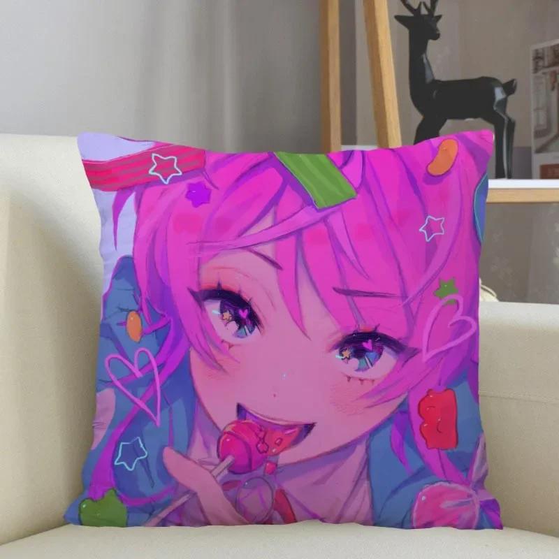 Hypnosis Mic -Division Rap Battle Pillowcase Home Decoration 45x45cm Zipper Square Pillowcase Throw Pillow Cover Drop Shipping