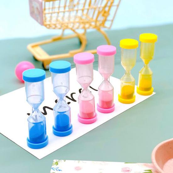 Kids Sand Hourglass Creative Colorful Time-conscious Portable Convenient Timing Smooth Surface Kids 20s Count Down Sandglass Timer Toy