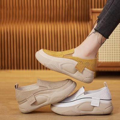 Fashion Women Platform Shoes Casual Slip On Shoes Fashion Loafers Ladies Sneakers Chaussure Soft-soled Femme Loafers Woman
