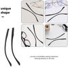 1Pair Tr90 Temple Legs for Eyeglasses Universal Replacement Comfortable Ear Fit Flexible Resilient Lightweight Sunglass Frame