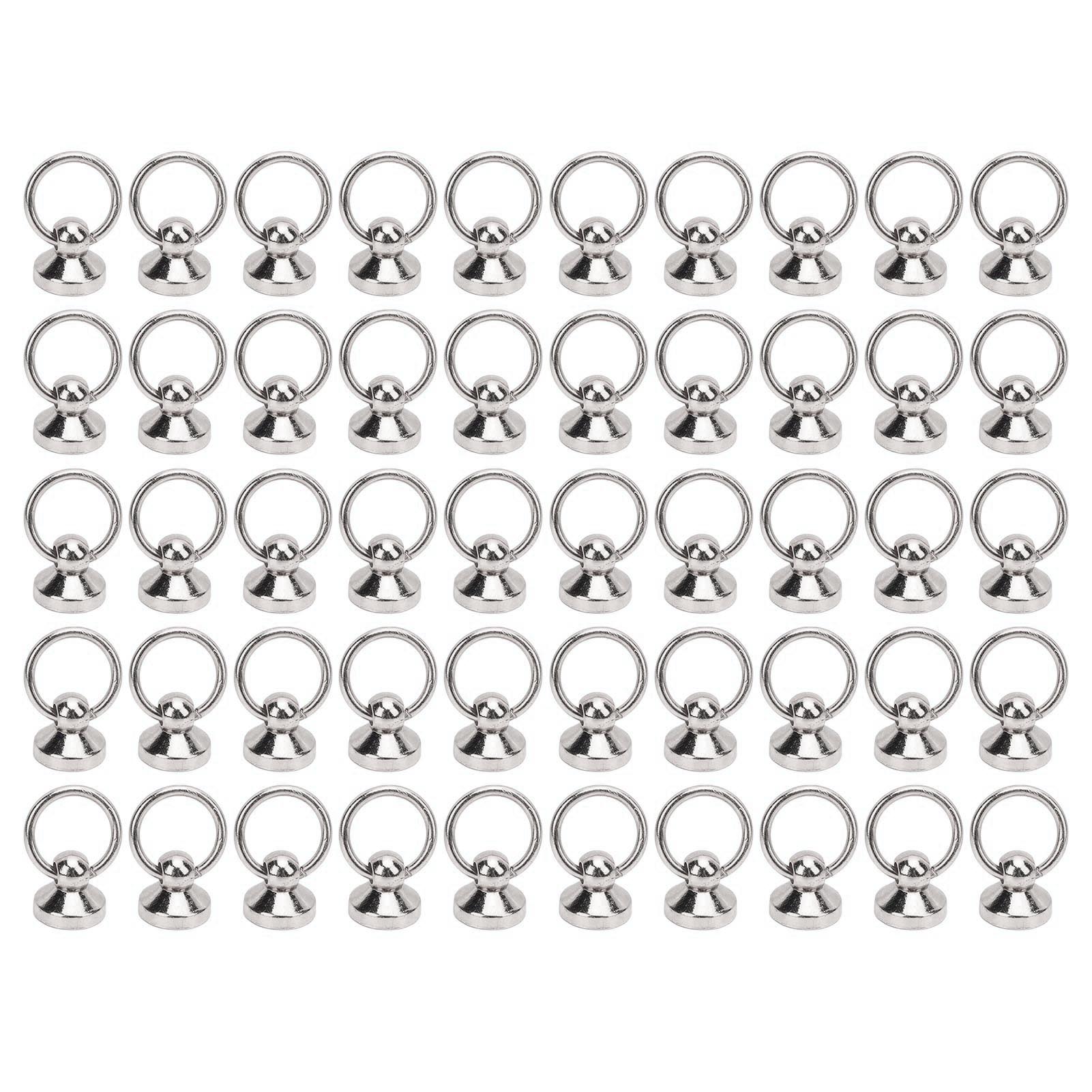 

50 комплектов вытяжных заклепок 10x9 мм из цинкового сплава, винтовые заклепки с круглой головкой с железными винтами 5,5 мм для серебряный