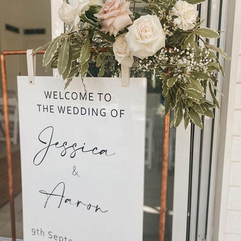 Party Banner Leather Lanyard Wedding Sign Hanging Strap Event Display Sign Hanging Belt