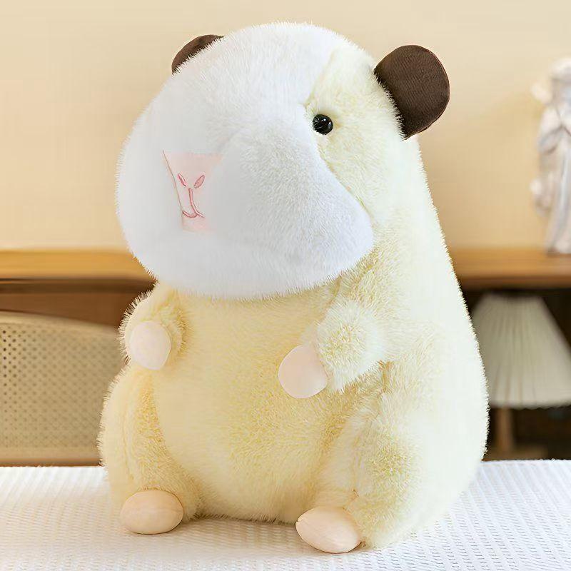 25CM Cute Water Guinea Pig Plush Toy Dutch Pig Super Soft White And Brown Guinea pig Doll For Children s Birthday Christmas Gift 25cm