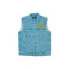 Palace Graphic Print Denim Vest Unisex Tops Blue P20D021