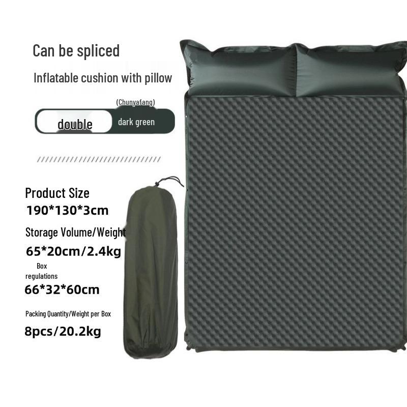 Portable Thickened Automatic Inflatable Camping Pad for Outdoor, Travel, and Home Use