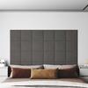 VidaXL Wall Panels 12 Pcs Dark Grey 30x30 Cm Velvet 1.08 M² 343808