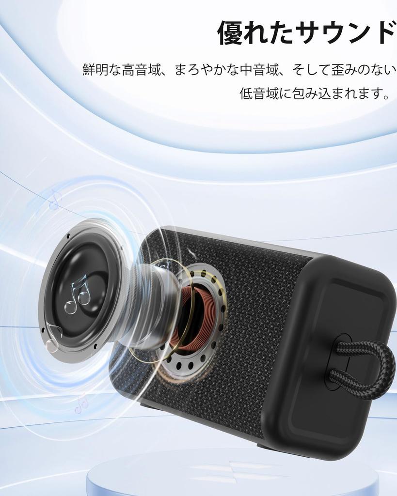 WinTang Bluetooth IPX7 Portable with LED Bluetooth for PC Speaker, Waterproof, Speaker, Light, 5.3 Stereo, 2-Pairing, Wireless, Mobile, Hands-Free