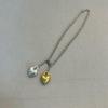 Niche High-End Metal Heart Pendant Necklace & Body Chain for Men and Women