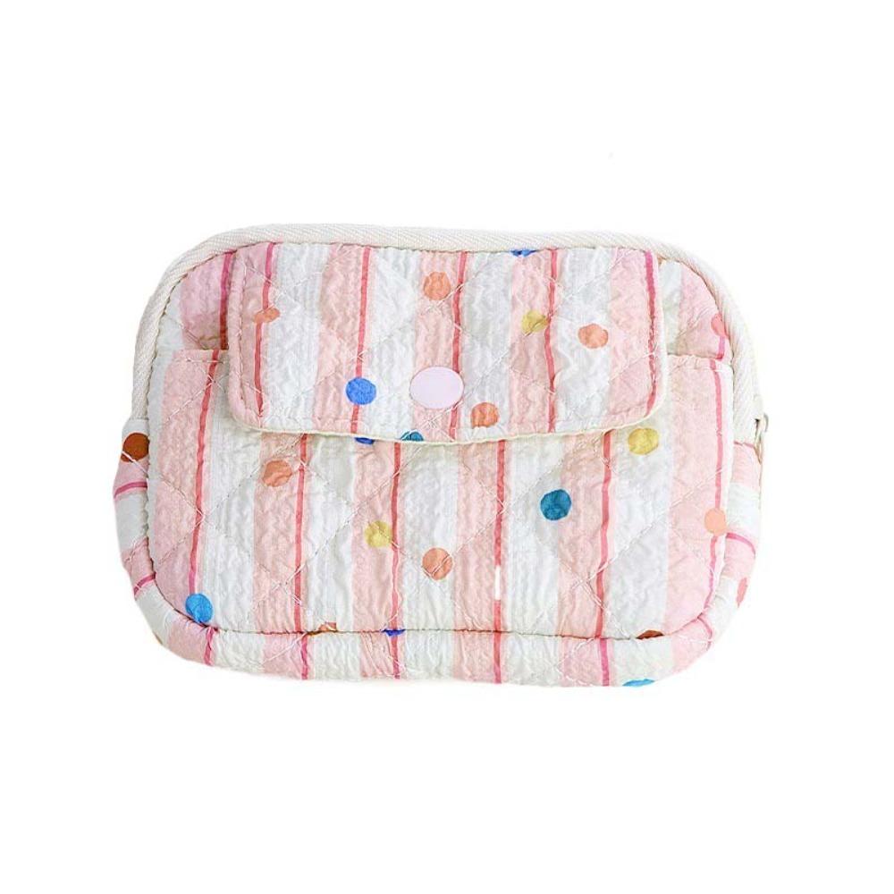 

Вместительный стеганый хлопковый кошелек для монет в полоску, мини-холщовая сумка для хранения, женский Style 6