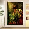 BOB MARLEY CANTANTE Arazzo Anime Fiore Hippie Tappeti da Parete Decorazioni per Stanza Decorazione da Parete Decorazioni per la Casa