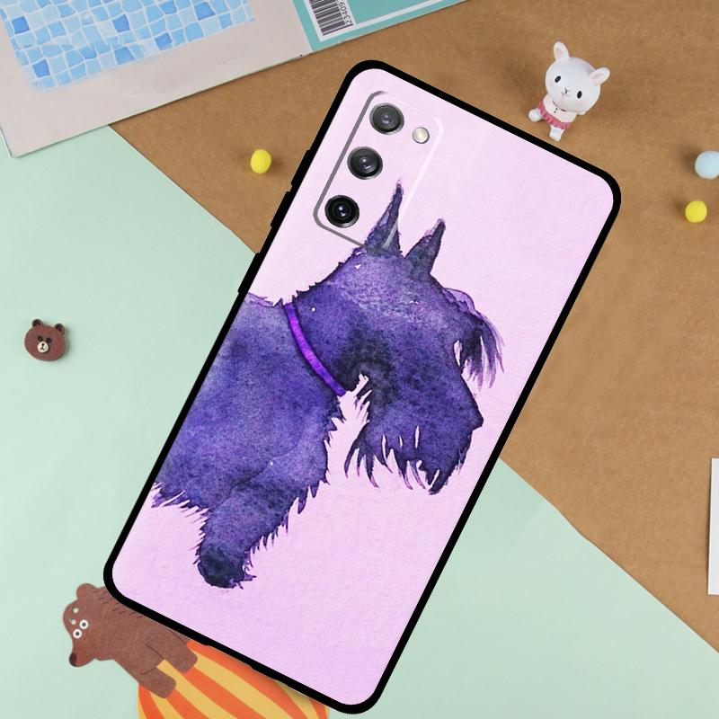 Cartoon Westie Dog Soft Case For Samsung Galaxy S24 Ultra S9 S10 S20 S22 S23 Plus S21 FE S25 Ultra Funda Cover