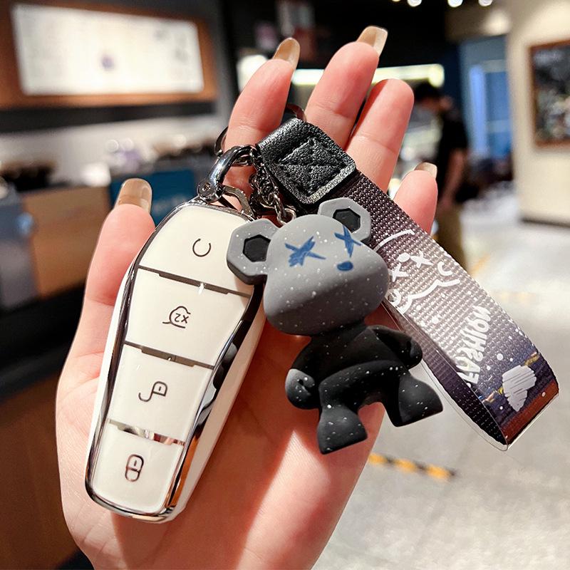 BYD Key Cover - Compatible with Dolphin, Han, Song, Qin, Yuan Plus DMI, Song Pro Max, Speed, Sharp, Han EV, Destroyer 05.