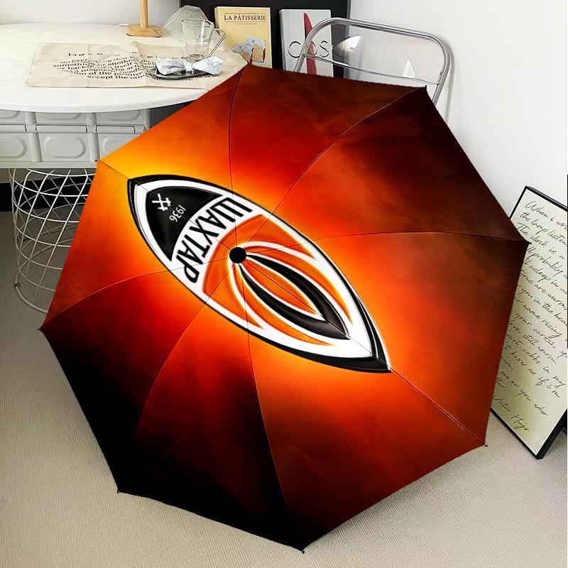 Ombrello Pieghevole Design Stemma Shakhtar Donetsk, Ombrello Automatico 8 Stecche per Viaggio, Uso Campeggio Regalo per Halloween Natale