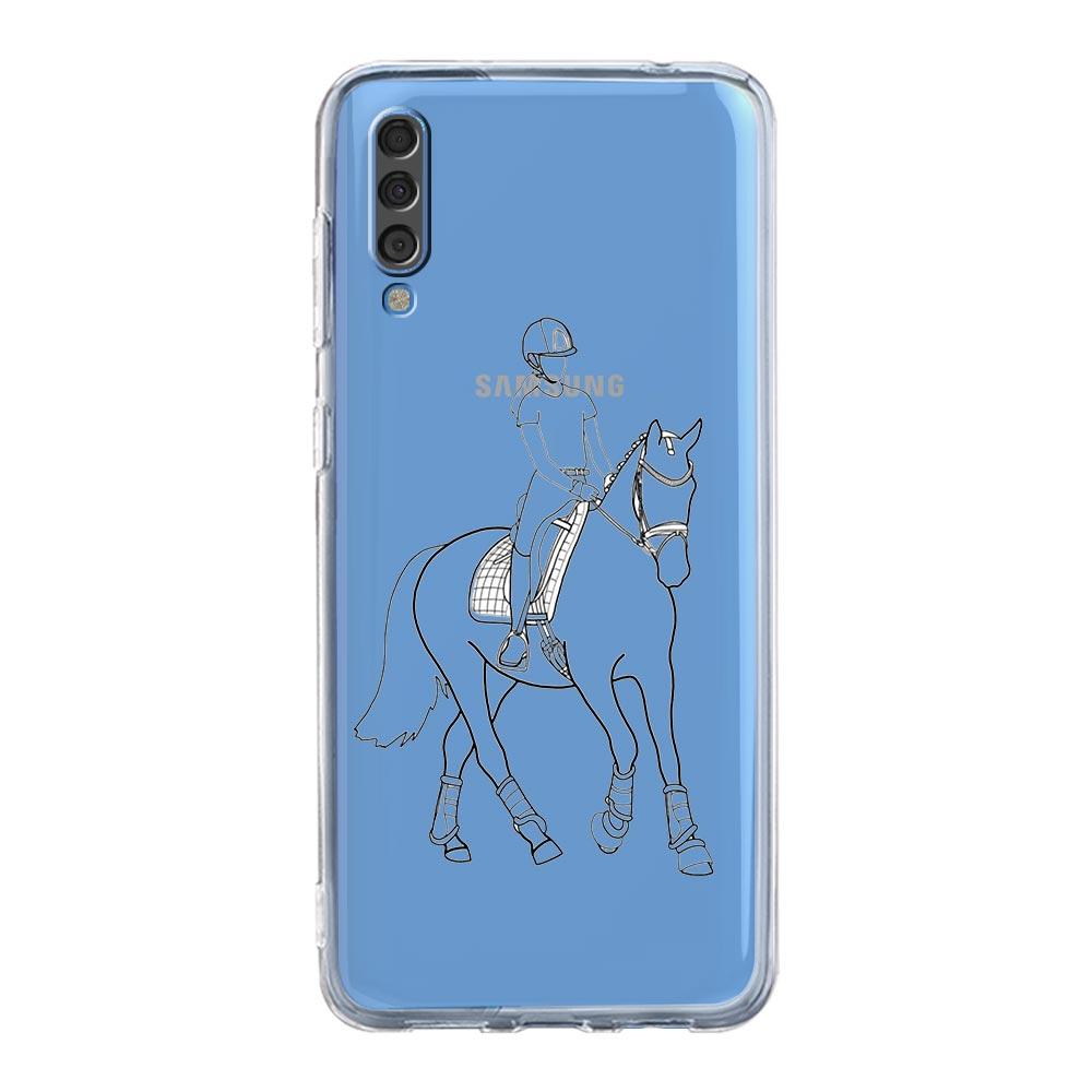 Phone Case For Samsung A14 5G A12 A22 A32 A34 A42 A52 A54 A50 A70 A72 A40 A20E A10S A20S A02S A04S Clear Cover Animal Art Horse