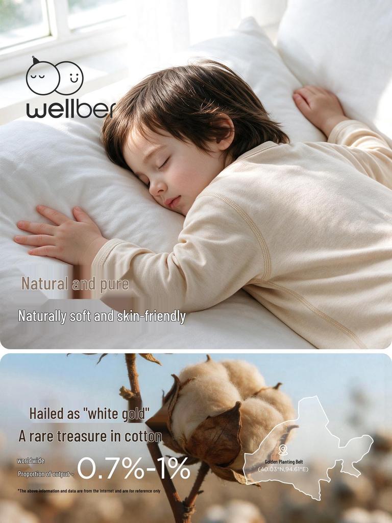 Willberu Baby Pure Cotton Long Sleeve Bodysuit - Safe Sleep Anti-Startle Crawling Suit for Autumn/Winter.