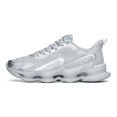 Bequeme Stoßdämpfende Rutschfeste Verschleißfeste Atmungsaktive Leichte Low-Top Laufschuhe Herren Sneaker Silber 112215555-7
